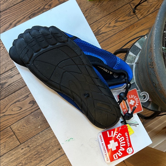 Lifeguard Blue and Black Men's Water Shoes - Picture 2 of 2
